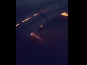 Video Mesin Pesawat Tim Arab Saudi Terbakar di Langit