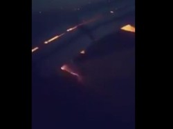 Video Mesin Pesawat Tim Arab Saudi Terbakar di Langit