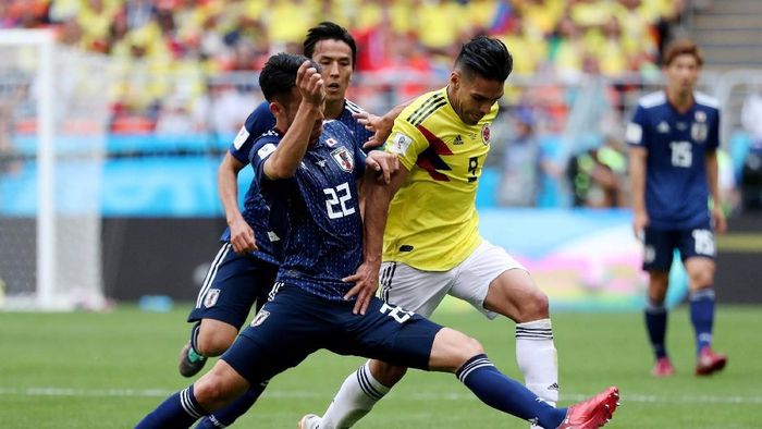 Kolombia vs Jepang imbang 1-1 di babak pertama (REUTERS/Ricardo Moraes) Kolombia vs Jepang imbang 1-1 di babak pertama (REUTERS/Ricardo Moraes)