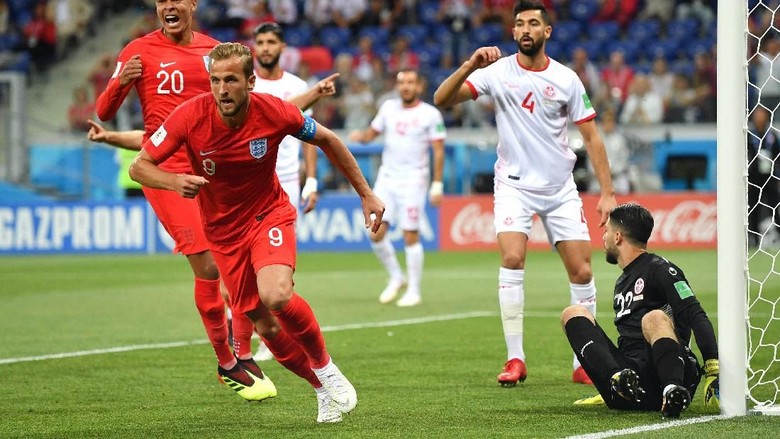Kane Dua Gol, Inggris Tekuk Tunisia 2-1 Kane Dua Gol, Inggris Tekuk Tunisia 2-1