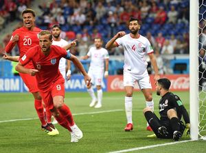 Kane Dua Gol, Inggris Tekuk Tunisia 2-1 Kane Dua Gol, Inggris Tekuk Tunisia 2-1