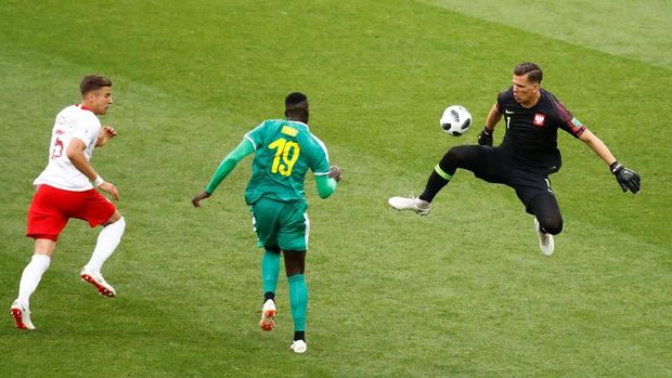 M'Baye Niang mencetak gol perdana di Piala Dunia ketika Senegal berhadapan dengan Polandia.