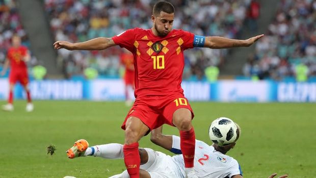 Eden Hazard menjalani laga yang tidak mudah menghadapi Panama.