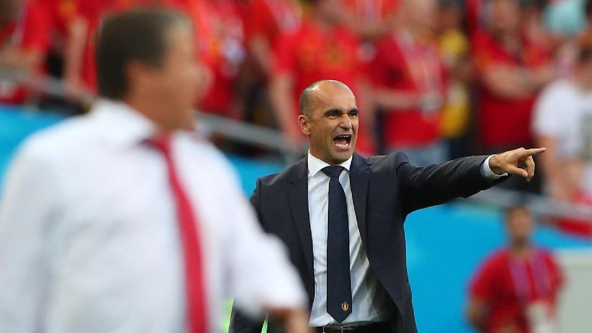 Pelatih Belgia, Roberto Martinez. (Foto: Hannah McKay/Reuters)
