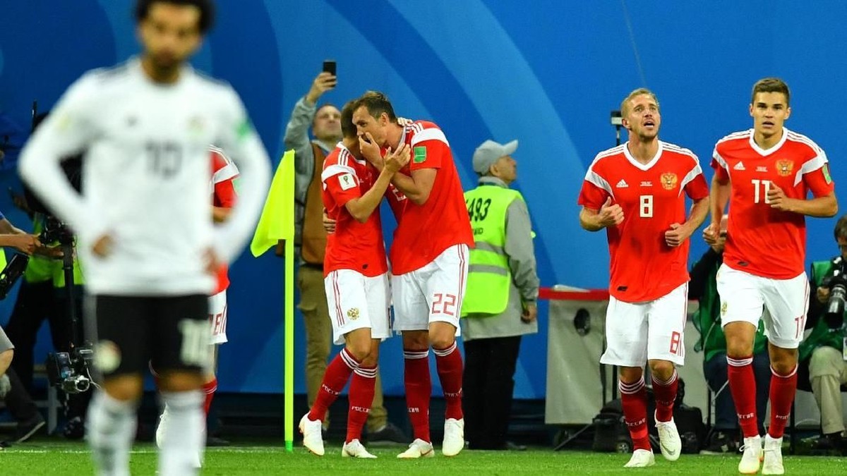 Timnas Rusia menang 3-1 atas Mesir dan kian berpeluang lolos ke 16  besar Piala Dunia 2018. (Foto: Dylan Martinez/Reuters)