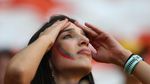 Wajah Cantik Suporter Jepang dan Kolombia