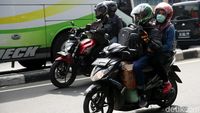 Pemudik Motor Arus Balik Masuki Kalimalang
