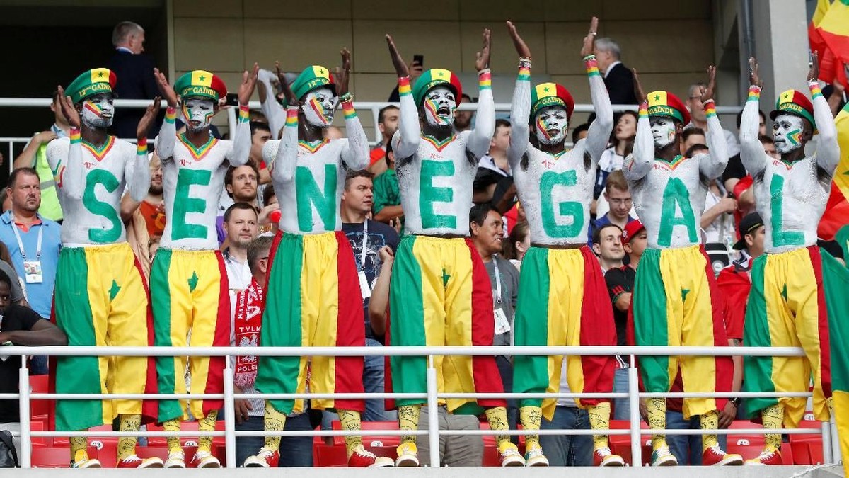 Ilustrasi suporter timnas Senegal (Christian Hartmann/Reuters)