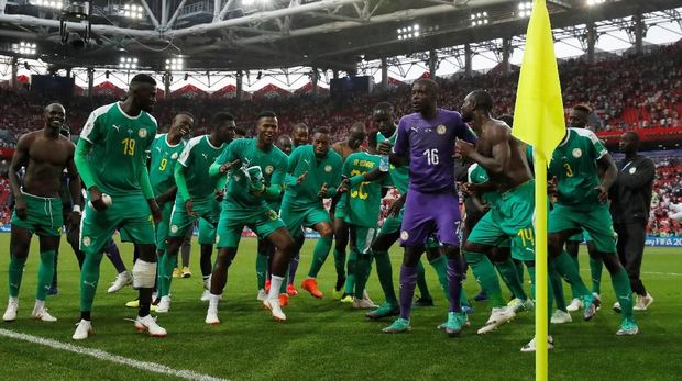 Senegal menekuk Polandia 2-1 di laga pertama mereka di Piala Dunia 2018.