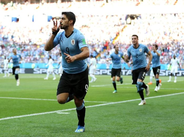 Uruguay lolos ke babak 16 Besar Piala Dunia 2018 usai mengalahkan Arab Saudi 1-0. (Foto: Ryan Pierse/Getty Images) Uruguay lolos ke babak 16 Besar Piala Dunia 2018 usai mengalahkan Arab Saudi 1-0. (Foto: Ryan Pierse/Getty Images)
