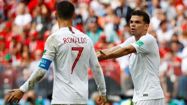 Ronaldo dan Pepe berbicara setelah Portugal terus diserang Maroko.