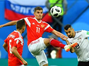 Babak 1: Rusia dan Mesir Masih Tanpa Gol