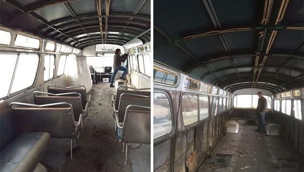 Keren Banget! Bus Karatan Dirombak Jadi Rumah Mungil Super Stylish