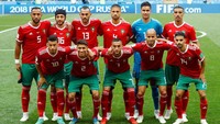 Sementara bagi Maroko, mereka menjadi tim pertama yang gugur di Piala Dunia 2018. REUTERS/Kai Pfaffenbach.