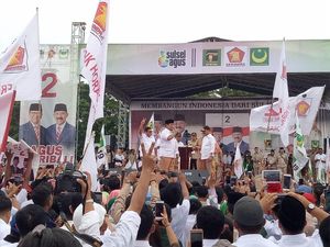Kampanye Pilgub Sulsel, Prabowo: Rakyat Susah Cari Pekerjaan