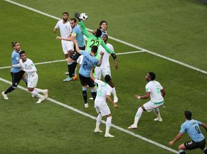 Uruguay Memimpin atas Arab Saudi 1-0 di Babak Pertama