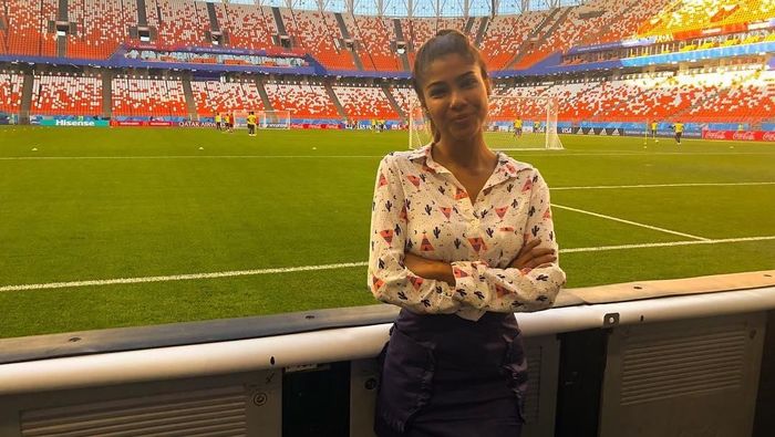 Reporter televisi Julieth Gonzalez Theran mengalami pelecehan seksual di Piala Dunia 2018 (Foto: instagram @juliethgonzaleztheran) Reporter televisi Julieth Gonzalez Theran mengalami pelecehan seksual di Piala Dunia 2018 (Foto: instagram @juliethgonzaleztheran)