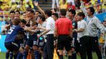 Kartu Merah Pertama dalam Kemenangan Samurai Biru