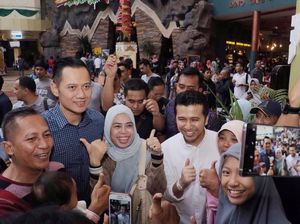 Pengunjung Jatim Park 3 Rebutan Selfie Bareng Emil Dardak dan AHY