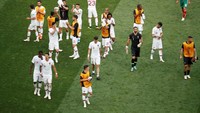 Kemenangan ini membuat Portugal mengumpulkan poin empat, setelah laga pertama imbang 3-3 dengan Spanyol. Portugal punya peluang besar lolos ke 16 besar. REUTERS/Christian Hartmann.