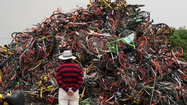 Mengintip Pemakaman Sepeda di China