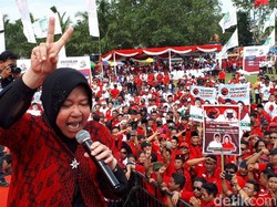 Kampanye Akbar Gus Ipul-Puti, Risma: Jangan Lupa Pilih Nomor 2