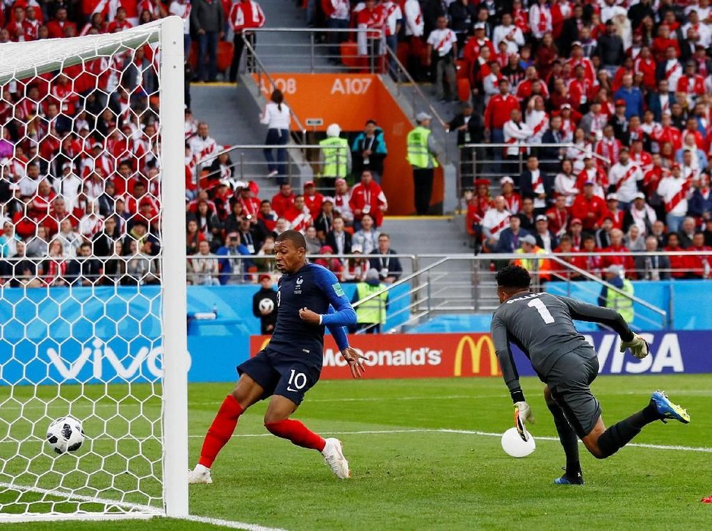 Babak I: Mbappe Bawa Prancis Ungguli Peru 1-0