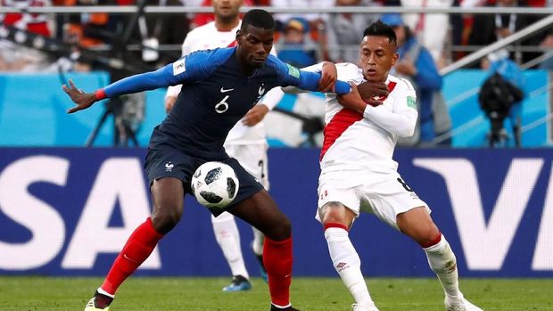 Paul Lamine Pogba menjadi tumpuan di lini tengah Prancis dalam mengatur tempo permainan. (
