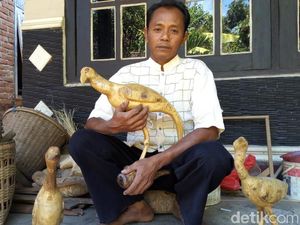 Perajin Bonggol Bambu Ini Kebanjiran Order Saat Lebaran