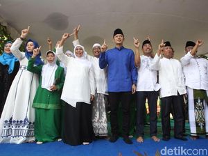 AHY Ajak Warga Nganjuk Pilih Khofifah-Emil Awasi Kecurangan