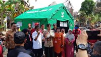 Mensos Sambangi Penerima PKH Korban Kebakaran di Pinrang