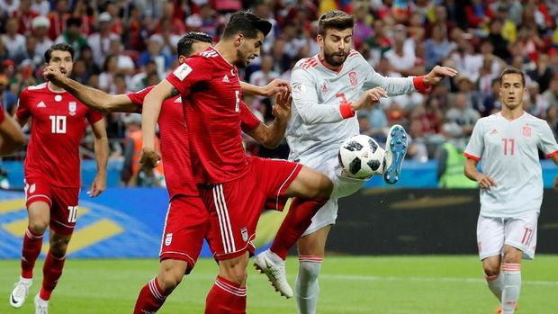 Iran mengalami kekalahan tipis ketika bertemu Spanyol di laga kedua.