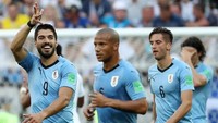 Uruguay meraih tiket ke babak 16 besar setelah meraih dua kemenangan melawan Mesir dan Arab Saudi. Mereka akan bertemu tuan rumah Rusia di matchday ketiga Grup A untuk merebutkan status juara grup. (Foto: Reuters)