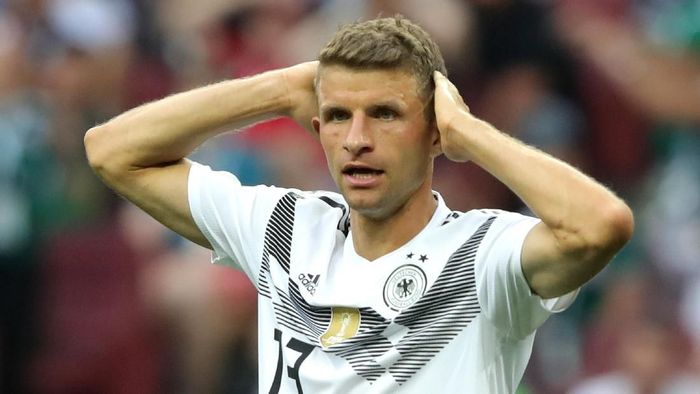 Thomas Mueller, Mats Hummels, dan Jerome Boateng tak lagi masuk dalam rencanan timnas Jerman (Foto: Alexander Hassenstein/Getty Images) Thomas Mueller, Mats Hummels, dan Jerome Boateng tak lagi masuk dalam rencanan timnas Jerman (Foto: Alexander Hassenstein/Getty Images)