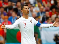 Semua gol Portugal di Piala Dunia 2018 sejauh ini dicetak oleh Ronaldo. Foto: Kai Pfaffenbach/Reuters