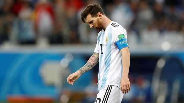 Lionel Messi main buruk saat Argentina dikalahkan Kroasia.