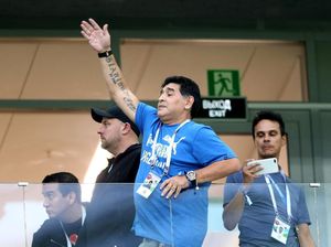 Maradona Menangis Lihat Argentina Dilumat Kroasia