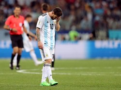 Dengan hasil ini, Argentina belum meraih kemenangan di Piala Dunia 2018. Pada laga pertama, tim Tango ditahan imbang Islandia 1-1. Foto: Ivan Alvarado/Reuters