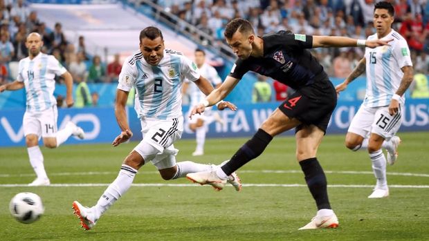 Ivan Perisic sudah mencetak dua gol di Piala Dunia 2018.