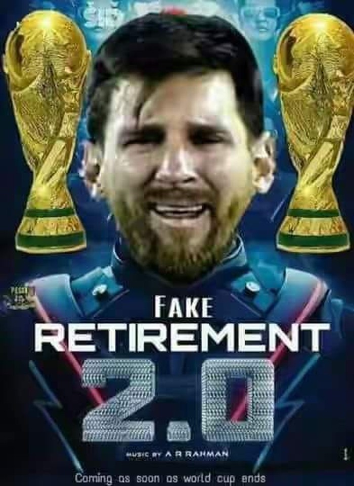 Meme Kocak untuk Messi Usai Argentina Dibenamkan Kroasia