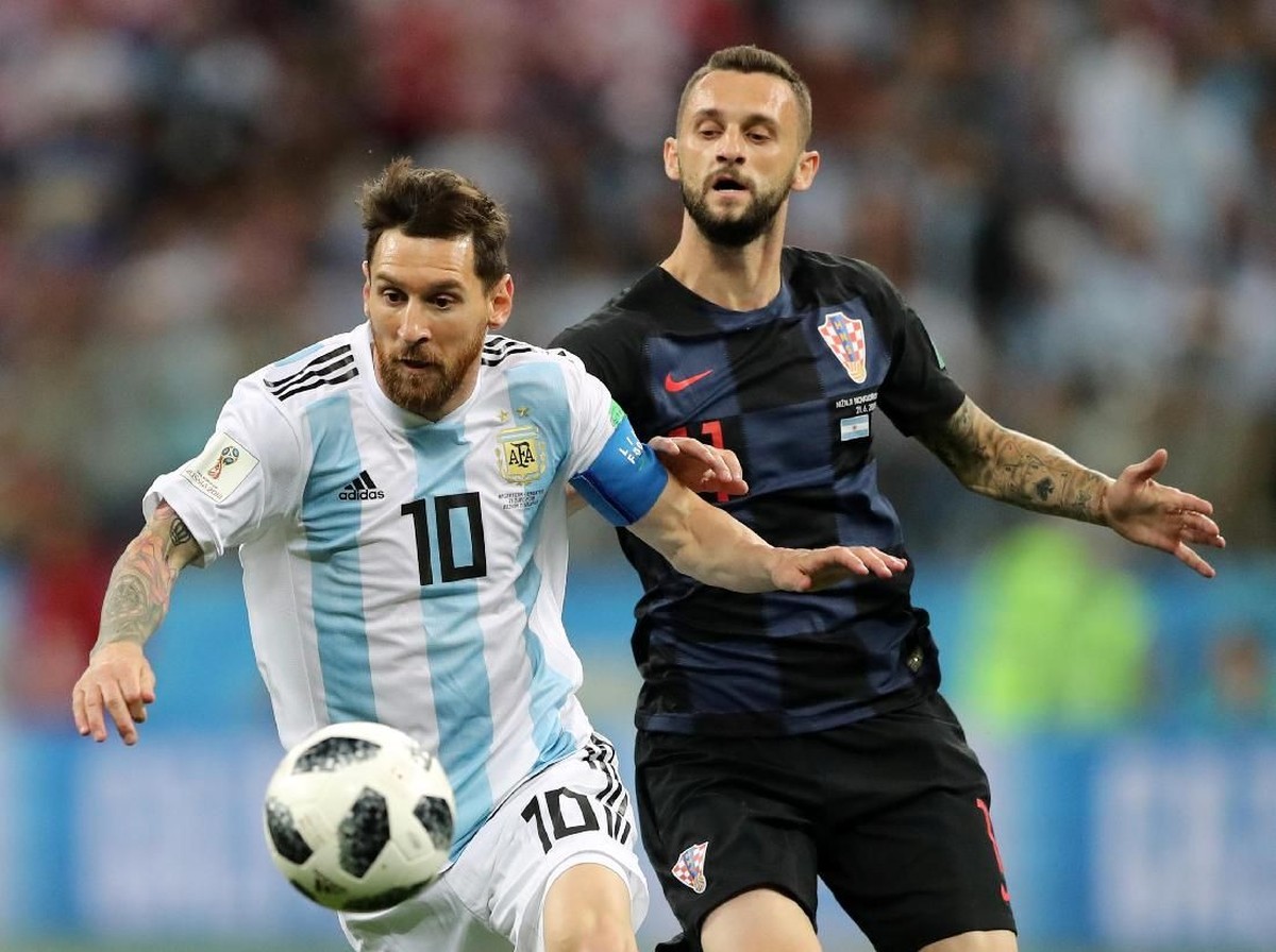 Argentina vs Kroasia masih sama kuat 0-0 di babak pertama. (Foto: Ivan Alvarado/Reuters)