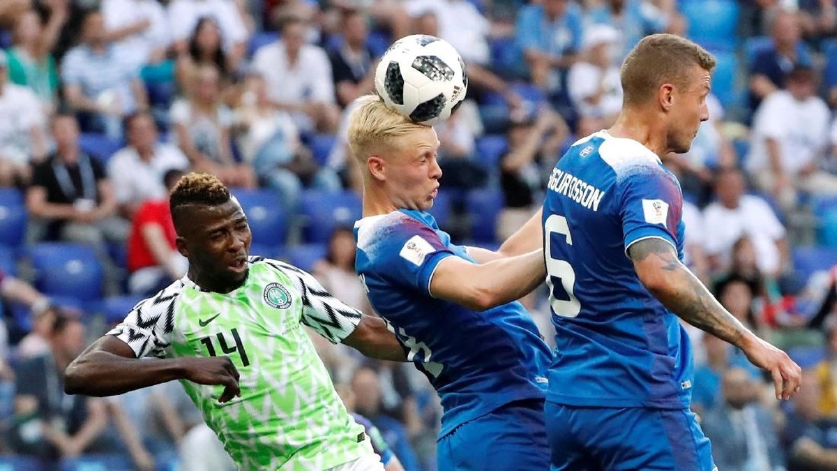 NIgeria vs Islandia masih 0-0 di babak pertama (Foto: Jorge Silva/Reuters)