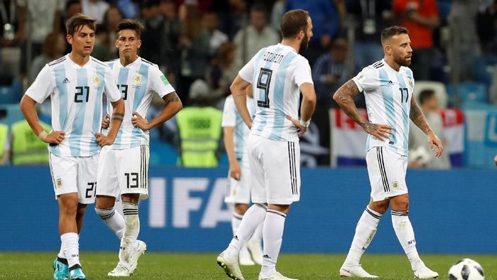 Argentina dipermalukan Kroasia dengan skor 0-3 di laga kedua Grup D Piala Dunia 2018 (Foto: Matthew Childs/Reuters) Argentina dipermalukan Kroasia dengan skor 0-3 di laga kedua Grup D Piala Dunia 2018 (Foto: Matthew Childs/Reuters)
