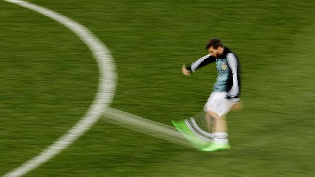 Lionel Messi selalu mencetak gol ke gawang Kroasia. (