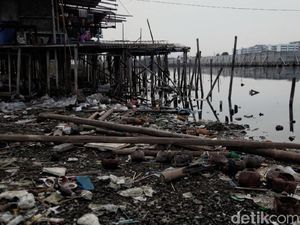 Banyak Sampah di Pantai Marunda, Ini Kata Sudin LH Kepulauan Seribu Banyak Sampah di Pantai Marunda, Ini Kata Sudin LH Kepulauan Seribu