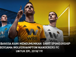 W88 Resmi Jadi Sponsor Jersey Wolves Selama 2 Tahun
