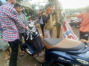 Lelah Begadang Nonton Piala Dunia, Pemuda Ini Tabrak Tiang