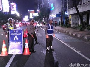 Polisi Kanalisasi Jalan Basuki Rahmat untuk Debat Cagub Terakhir