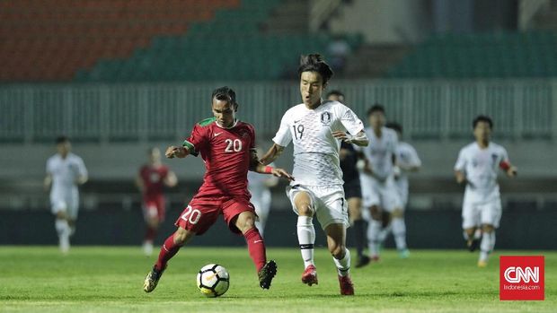 Timnas Indonesia U-23 kalah 1-2 dari Korea Selatan pada laga persahabatan. (
