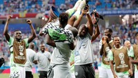Dengan kemenangan ini, Nigeria kini menempati peringkat dua klasemen Grup D dengan tiga poin. Sementara itu, Islandia ada di urutan ketiga dengan satu poin. REUTERS/Toru Hanai.